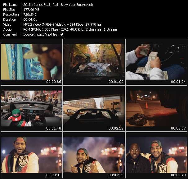 Jim Jones Feat. Rell video ”Blow Your Smoke” from dvd ”Screenplay VJ-Pro Urban Vision February 2011” 