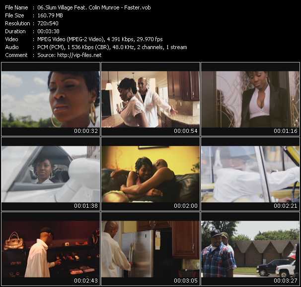 Slum Village Feat. Colin Munroe video ”Faster” from dvd ”Screenplay VJ-Pro Urban Vision May 2011” 