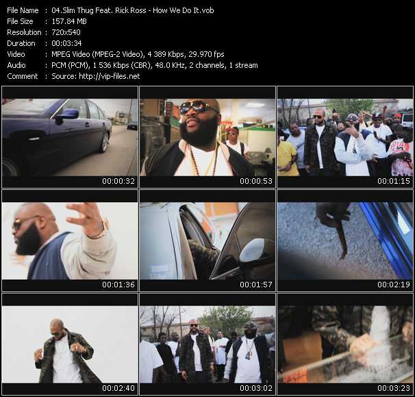Slim Thug Feat. Rick Ross video ”How We Do It” from dvd ”Screenplay VJ-Pro Urban Vision June 2011” 