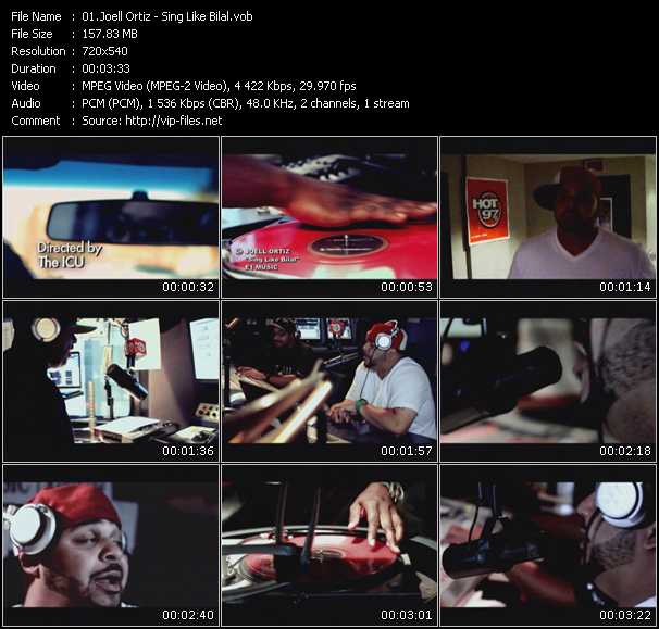 Joell Ortiz video ”Sing Like Bilal” from dvd ”Screenplay VJ-Pro Urban Vision December 2010” 