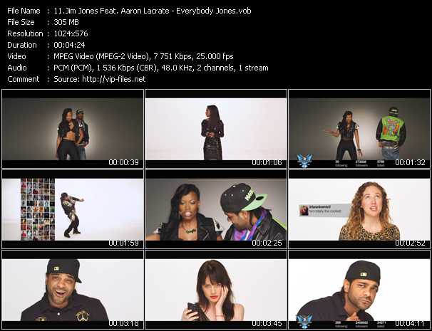 Jim Jones Feat. Aaron Lacrate video ”Everybody Jones” from dvd ”Vip-Express Videos April 2011 Vol.2” 