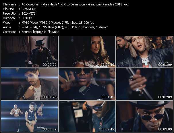 Coolio Vs. Kylian Mash And Rico Bernasconi video ”Gangsta's Paradise 2011” from dvd ”Vip-Express Videos December 2010” 