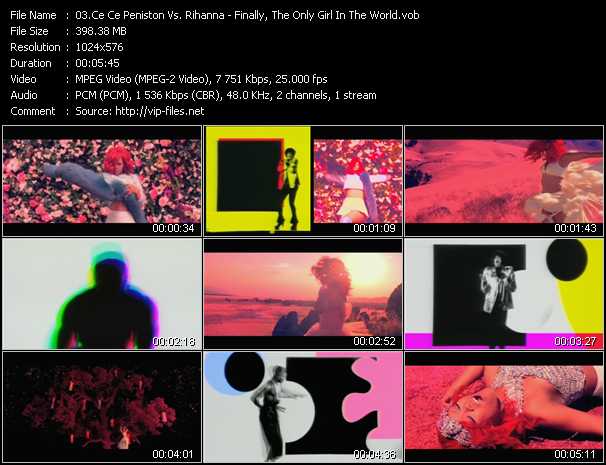 Ce Ce Peniston Vs. Rihanna video ”Finally, The Only Girl In The World” from dvd ”DTVideos Mash Up Vol.2” 