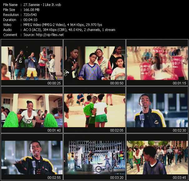 Sammie video ”I Like It” from dvd ”ETV Network Vital Dance 9027 December 1999” 