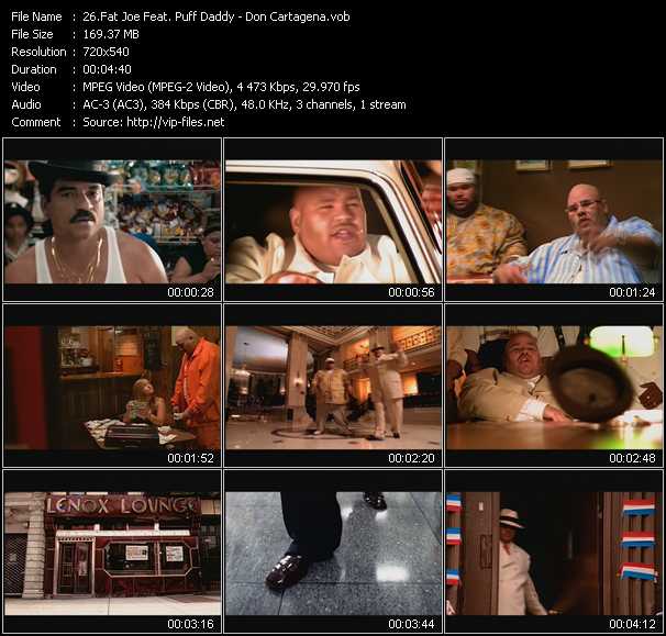 Fat Joe Feat. Puff Daddy video ”Don Cartagena” from dvd ”ETV Network Vital Hitz 2014 November 1998” 