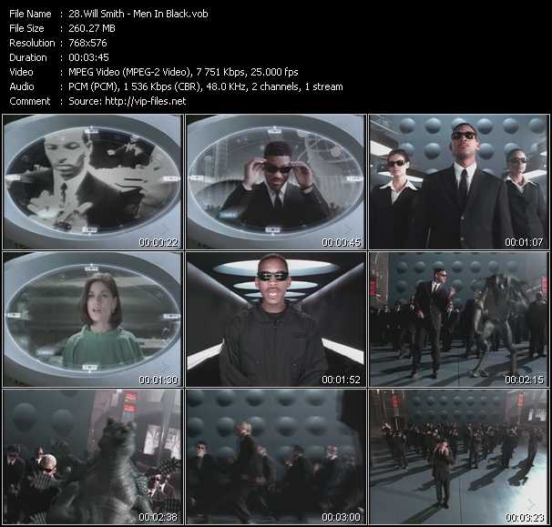 Will Smith video ”Men In Black” from dvd ”MixMash Party Classics Vol.23” 