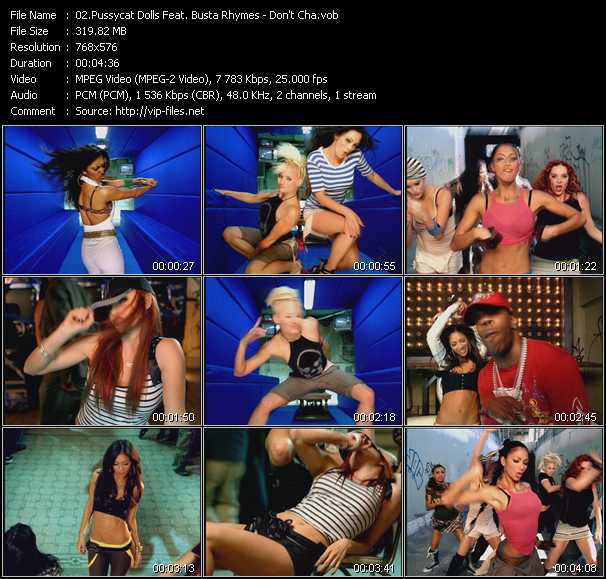 Pussycat Dolls Feat. Busta Rhymes video ”Don't Cha” from dvd ”MixMash Urban Classics Vol.4” 