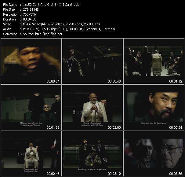 50 Cent And G-Unit video ”If I Can't” from dvd ”MixMash Urban Mash Vol.2” 