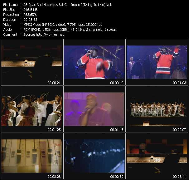 2pac And Notorious B.I.G. video ”Runnin' (Dying To Live)” from dvd ”MixMash Urban Mash Vol.2” 