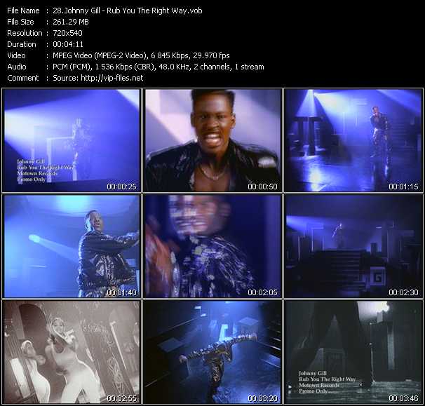 Johnny Gill video ”Rub You The Right Way” from dvd ”Promo Only Hot Video Classics Best Of 1990 Vol.1” 