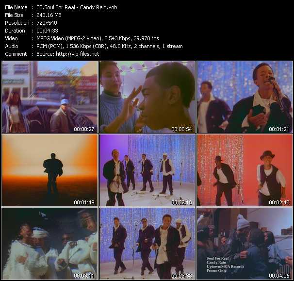Soul For Real video ”Candy Rain” from dvd ”Promo Only Hot Video Classics Best Of 1995 Vol.1” 