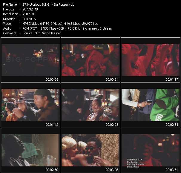 Notorious B.I.G. video ”Big Poppa” from dvd ”Promo Only Hot Video Classics Best Of 1995 Vol.2” 