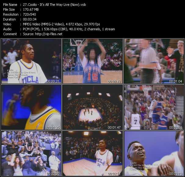 Coolio video ”It's All The Way Live (Now)” from dvd ”Promo Only Hot Video Classics Best Of 1996 Vol.2” 