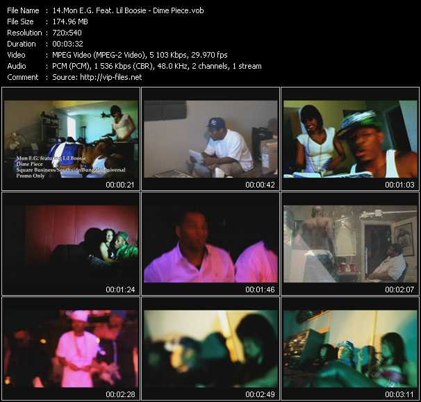 Mon E.G. Feat. Lil Boosie video ”Dime Piece” from dvd ”Promo Only Express Video August 2011 Week 5” 