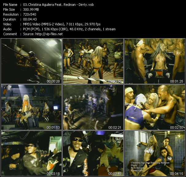 Christina Aguilera Feat. Redman video ”Dirrty” from dvd ”Promo Only Hot Video November 2002” 