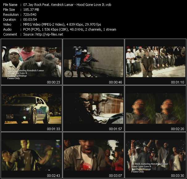 Jay Rock Feat. Kendrick Lamar video ”Hood Gone Love It” from dvd ”Promo Only Urban Video September 2011” 