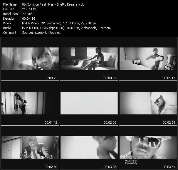 Common Feat. Nas video ”Ghetto Dreams” from dvd ”Promo Only Urban Video October 2011” 