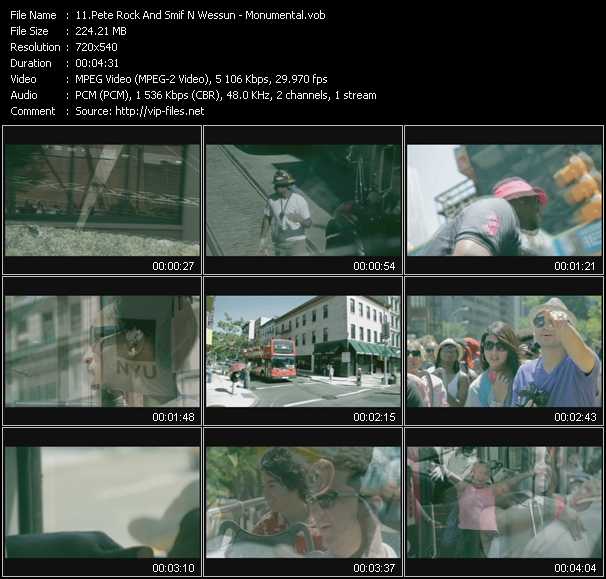 Pete Rock And Smif n Wessun video ”Monumental” from dvd ”Promo Only Urban Video October 2011” 