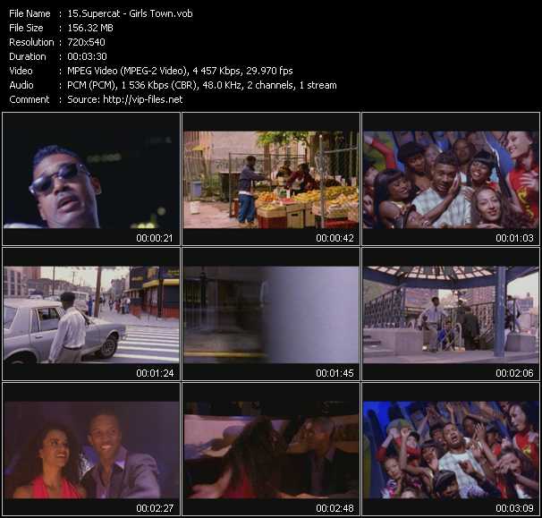 Supercat video ”Girls Town” from dvd ”Screenplay VJ-Pro Classic Vision Reggae Vol.2 December 2007” 