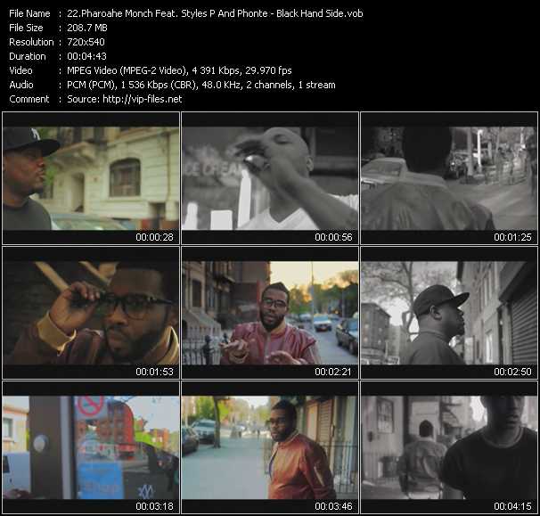 Pharoahe Monch Feat. Styles P And Phonte video ”Black Hand Side” from dvd ”Screenplay VJ-Pro Urban Vision August 2011” 