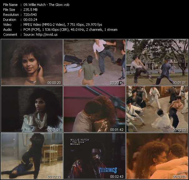 Willie Hutch video ”The Glow” from dvd ”Telegenics May 1985. Volume Three. Number 26B” 