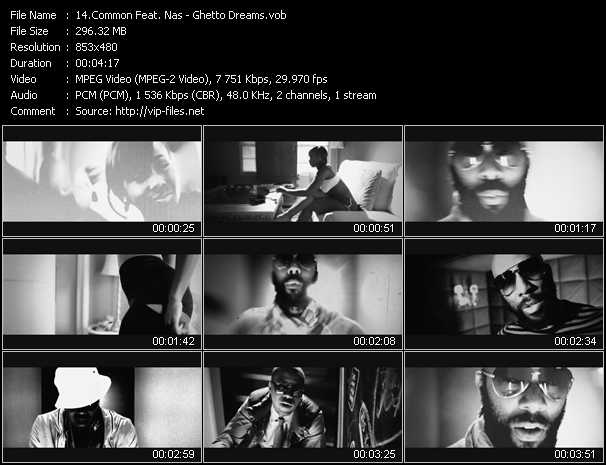 Common Feat. Nas video ”Ghetto Dreams” from dvd ”Vip-Express Videos September 2011” 