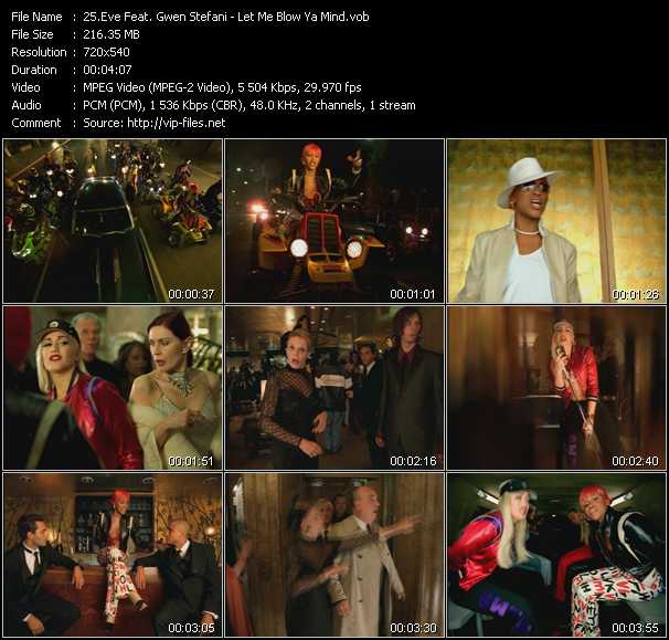 Eve Feat. Gwen Stefani video ”Let Me Blow Ya Mind” from dvd ”Promo Only Hot Video May 2001” 