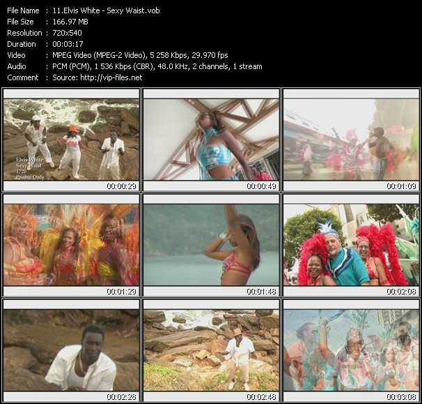 Elvis White video ”Sexy Waist” from dvd ”Promo Only Island Sounds Vol.1” 