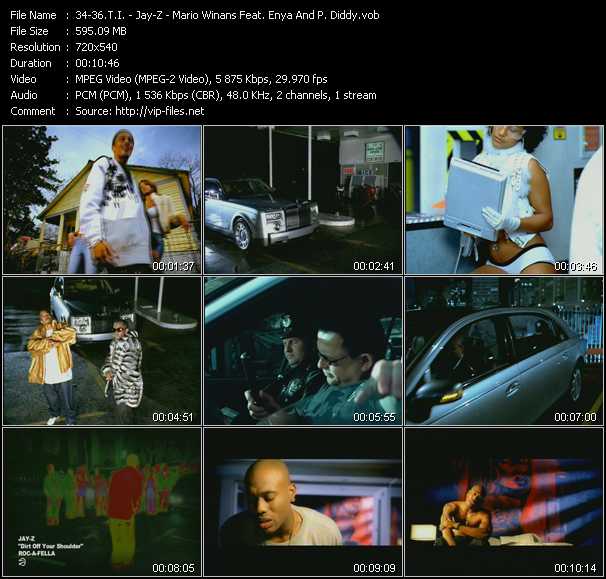 T.I. - Jay-Z - Mario Winans Feat. Enya And P. Diddy video ”Rubber Band Man - Dirt Off Your Shoulder - I Don't Wanna Know” from dvd ”Screenplay VJ-Pro Dance Vision April 2004” 