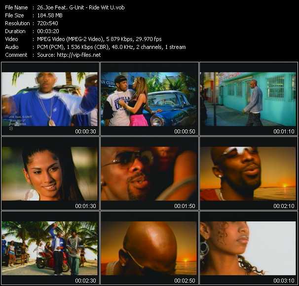 Joe Feat. G-Unit video ”Ride Wit U” from dvd ”Screenplay VJ-Pro Dance Vision May 2004” 