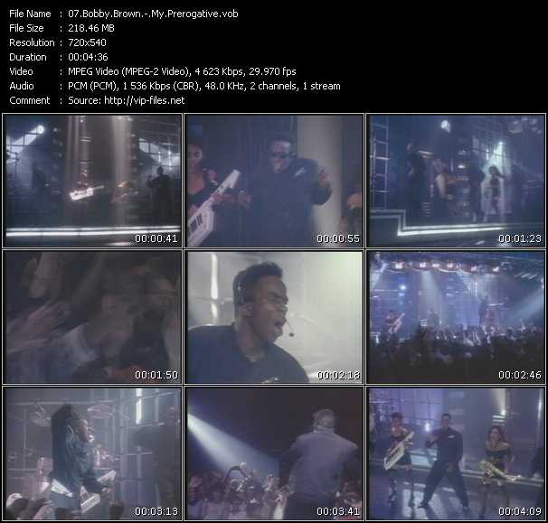 Bobby Brown video ”My Prerogative” from dvd ”Old Skool Vol.2”