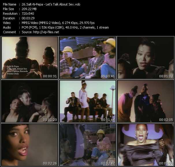 Salt-N-Pepa video ”Let's Talk About Sex” from dvd ”Hot Video Classics Best Of 1991 Vol.1”