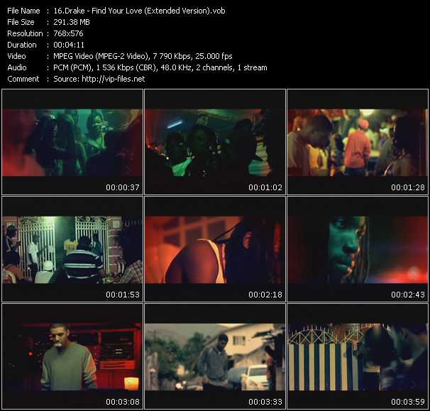 Drake video ”Find Your Love (Extended Version)” from dvd ”MixMash Urban August 2010”