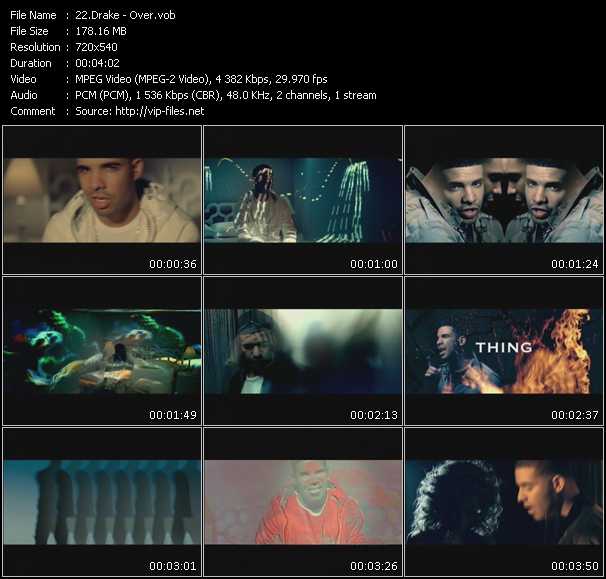 Drake video ”Over” from dvd ”Screenplay VJ-Pro Hits Vision May 2010”